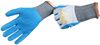 GLOVE HDPE 13G SALT/PEPP;BLUE CRINKLE LATEX PALM - Latex, Supported